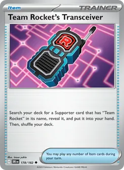 Team Rocket's Transceiver (Destined Rivals 178)