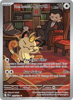 Team Rocket's Meowth (Destined Rivals 203)