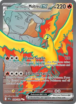 Team Rocket's Moltres ex (Destined Rivals 208)