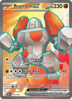 Regirock ex (Destined Rivals 214)