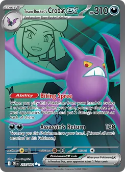 Team Rocket's Crobat ex (Destined Rivals 217)