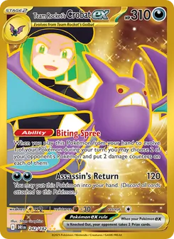 Team Rocket's Crobat ex (Destined Rivals 242)