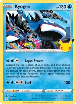 Kyogre (Celebrations 3)