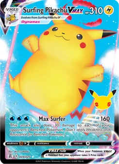 Surfing Pikachu VMAX (Celebrations 9)