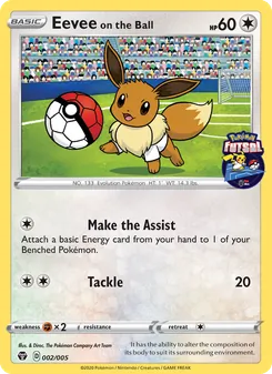 Eevee on the Ball (Pokémon Futsal Collection 2)