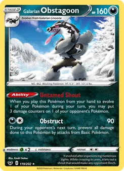 Galarian Obstagoon (Sword & Shield 119)