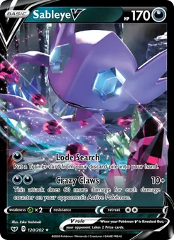 Sableye V (Sword & Shield 120)