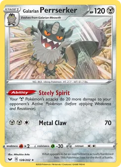 Galarian Perrserker (Sword & Shield 128)