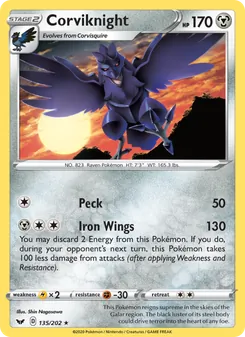Corviknight (Sword & Shield 135)