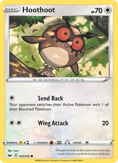 Hoothoot (Sword & Shield 143)