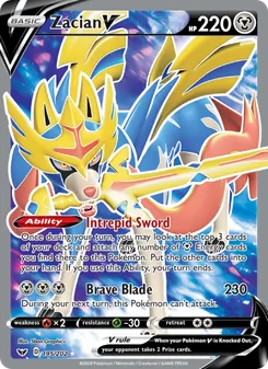 Zacian V (Sword & Shield 195)