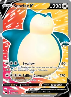 Snorlax V (Sword & Shield 197)