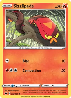 Sizzlipede (Sword & Shield 37)