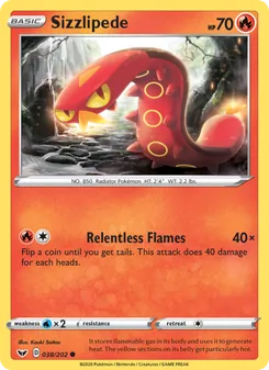 Sizzlipede (Sword & Shield 38)