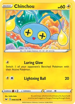Chinchou (Sword & Shield 68)