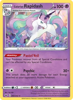 Galarian Rapidash (Sword & Shield 82)