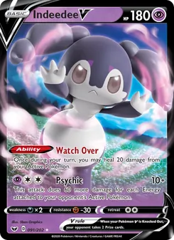 Indeedee V (Sword & Shield 91)