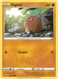 Diglett (Sword & Shield 92)