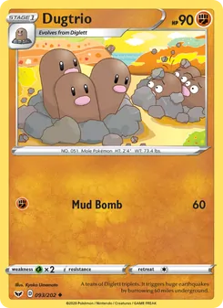 Dugtrio (Sword & Shield 93)