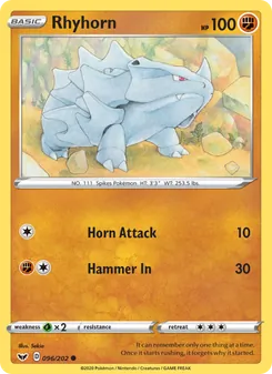 Rhyhorn (Sword & Shield 96)