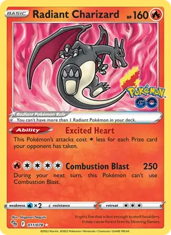 Radiant Charizard (Pokémon GO 11)