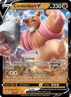 Conkeldurr V (Pokémon GO 40)