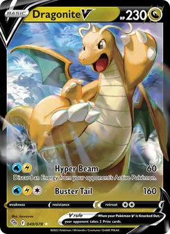 Dragonite V (Pokémon GO 49)