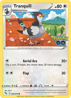 Tranquill (Pokémon GO 62)