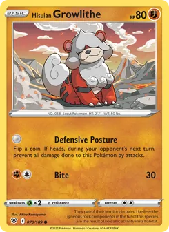 Hisuian Growlithe (Astral Radiance 70)