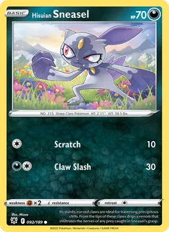 Hisuian Sneasel (Astral Radiance 92)