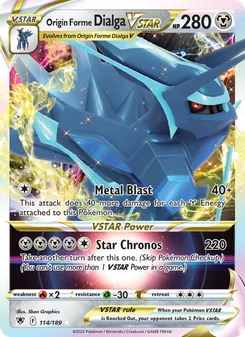 Origin Forme Dialga VSTAR (Astral Radiance 114)