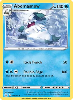 Abomasnow (Lost Origin 43)