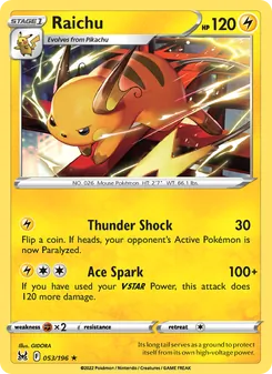 Raichu (Lost Origin 53)