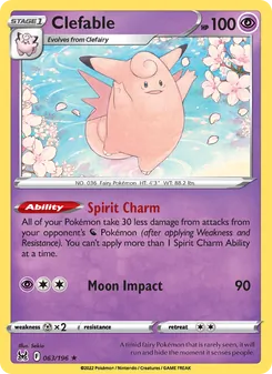 Clefable (Lost Origin 63)