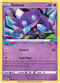 Sableye (Lost Origin 70)