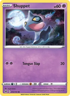Shuppet (Lost Origin 72)