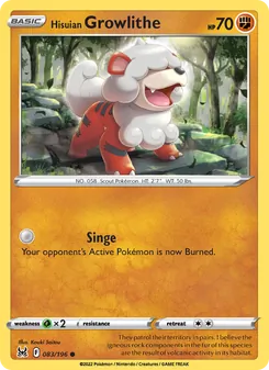 Hisuian Growlithe (Lost Origin 83)