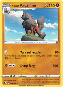 Hisuian Arcanine (Lost Origin 84)
