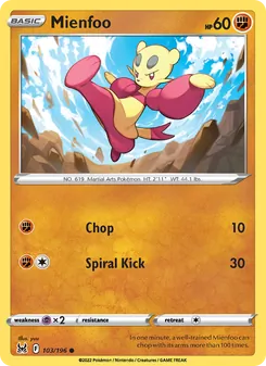 Mienfoo (Lost Origin 103)
