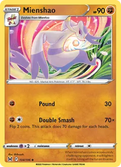 Mienshao (Lost Origin 104)