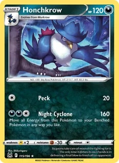Honchkrow (Lost Origin 115)