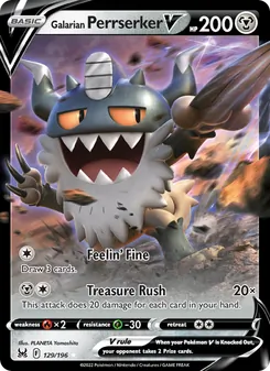Galarian Perrserker V (Lost Origin 129)