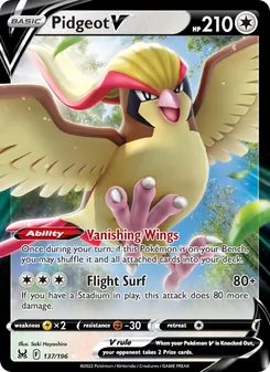 Pidgeot V (Lost Origin 137)