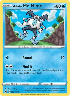 Galarian Mr. Mime (Crown Zenith 30)