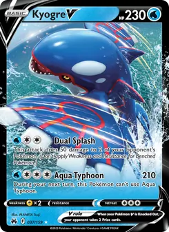 Kyogre V (Crown Zenith 37)