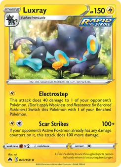Luxray (Crown Zenith 43)