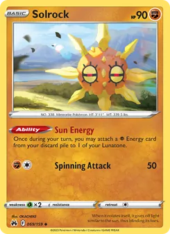 Solrock (Crown Zenith 69)