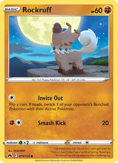 Rockruff (Crown Zenith 73)