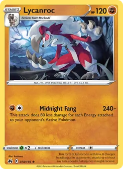 Lycanroc (Crown Zenith 74)