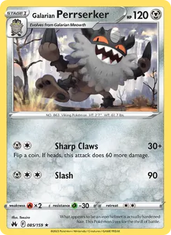 Galarian Perrserker (Crown Zenith 85)